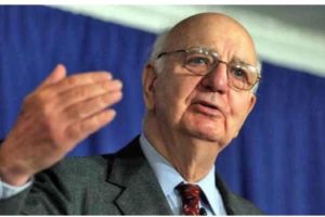 l'ancien patron de la FED, Paul Volcker, est décédé le dimanche 8 décembre 2019